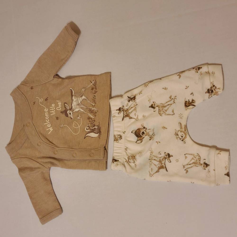 DISNEY BABY 2pc BAMBI MATCHING SET - PREEMIE